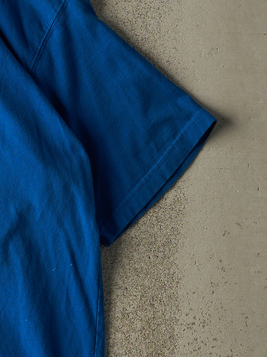 Vintage 90s Blue "Not As Stoned" Slogan Tee (M/L)