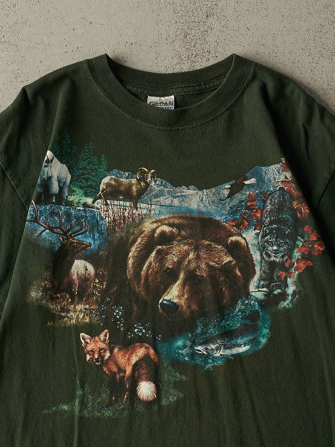 Vintage 90s Green Nature Tee (M/L)