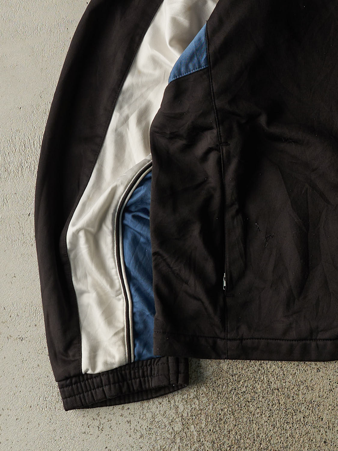 Vintage 90s Black Reebok Embroidered Track Jacket (L/XL)