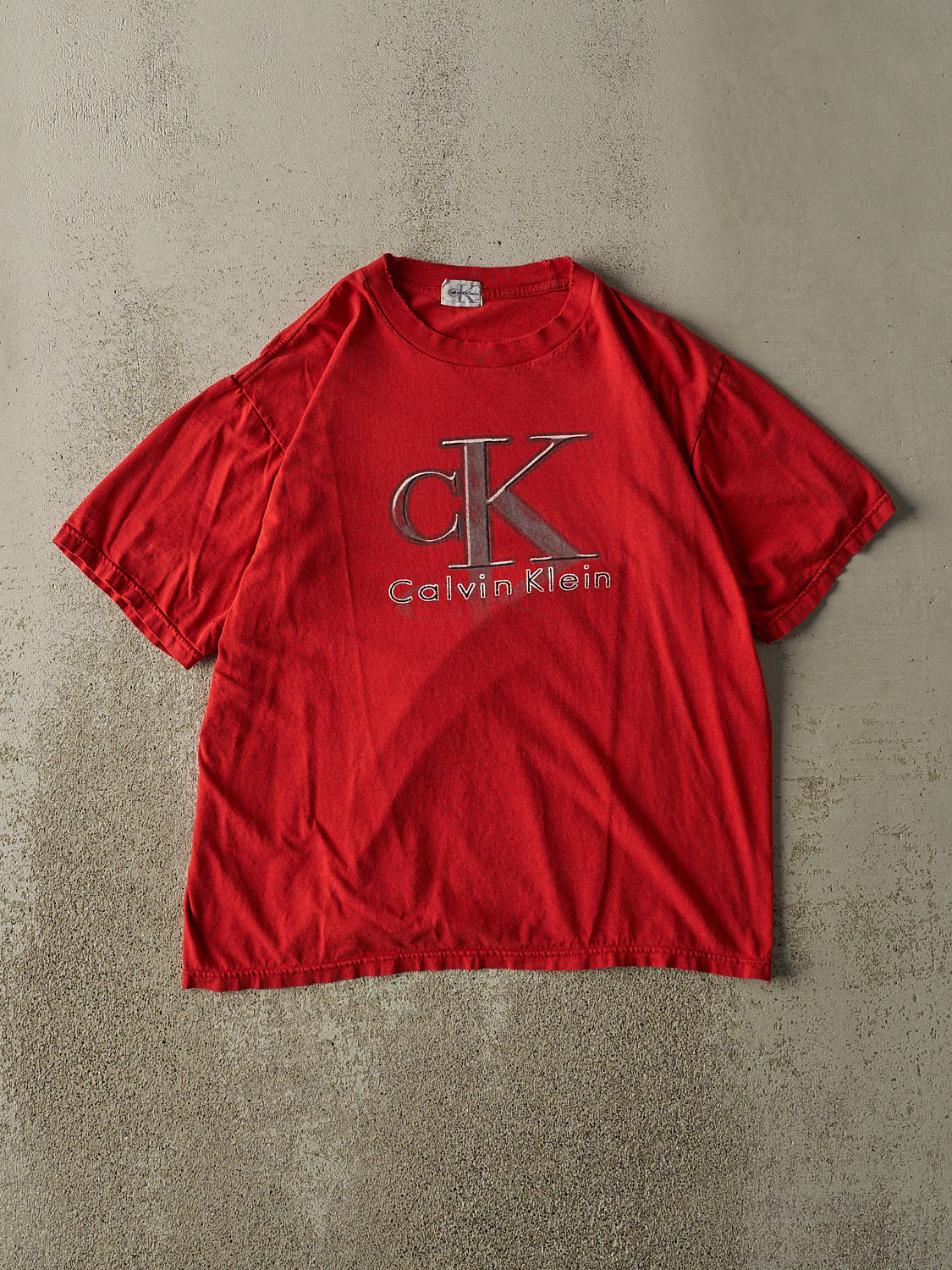Vintage 90s Red Calvin Klein Tee (M)