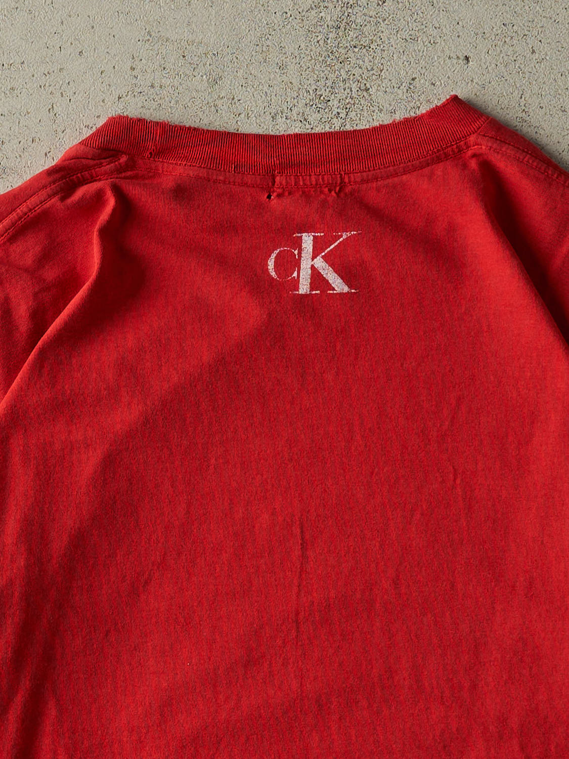 Vintage 90s Red Calvin Klein Tee (M)