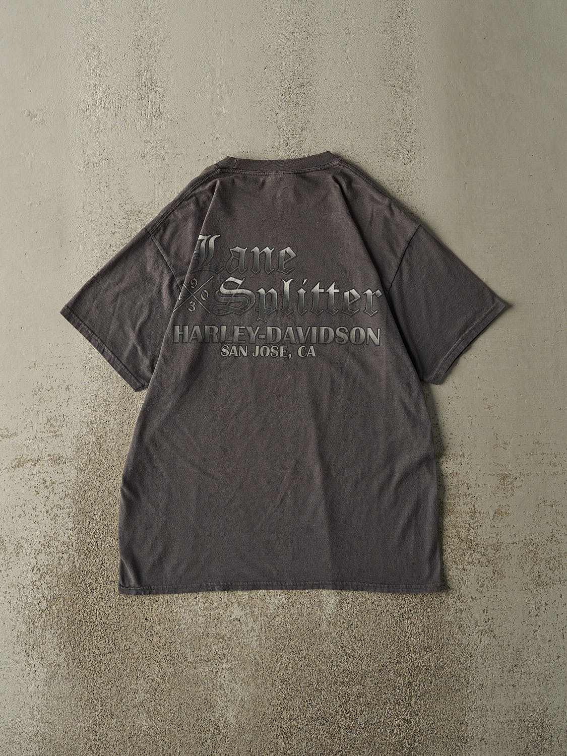 Vintage 08' Charcoal Grey Harley Davidson San Jose Tee (L)