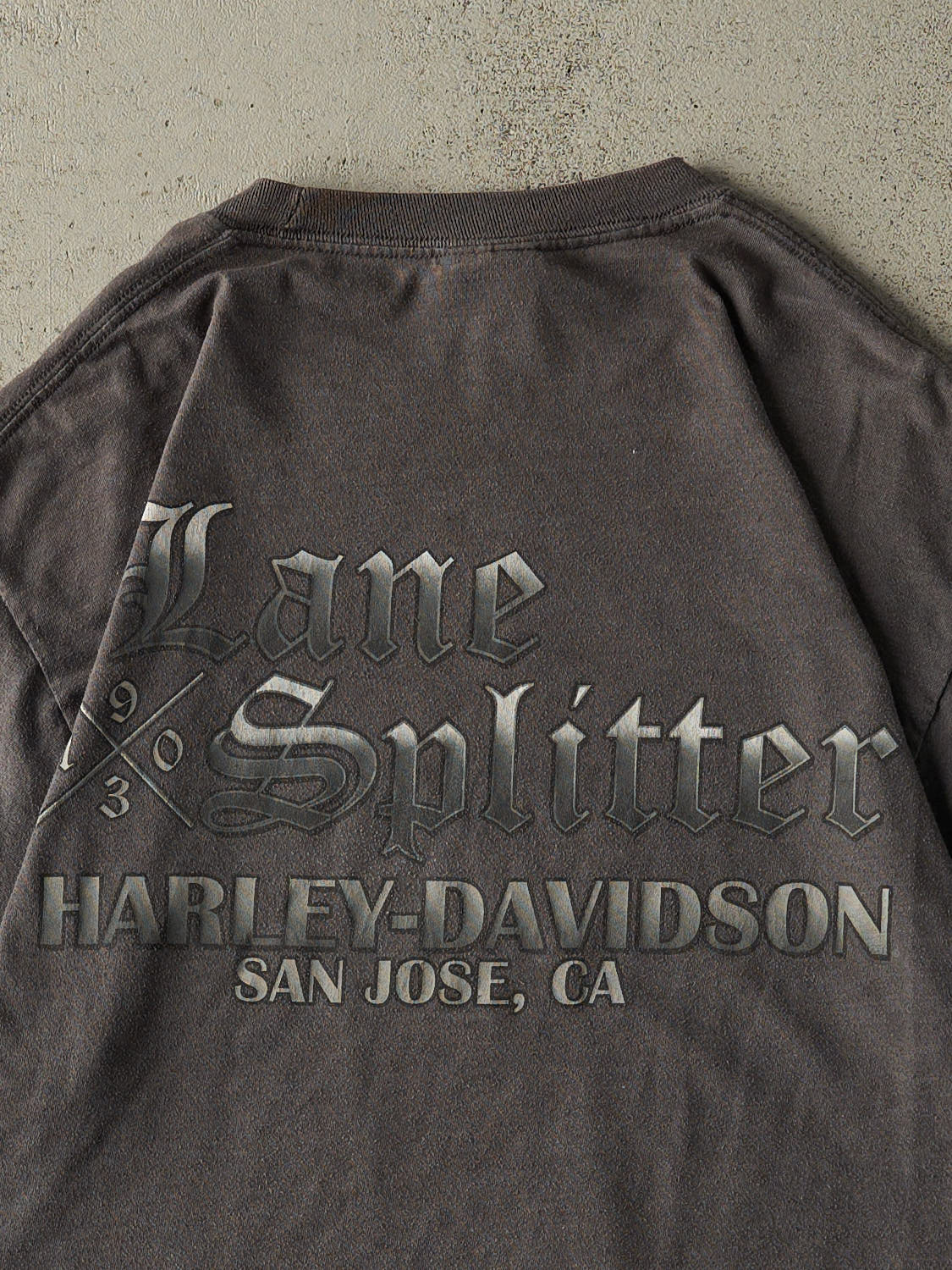 Vintage 08' Charcoal Grey Harley Davidson San Jose Tee (L)