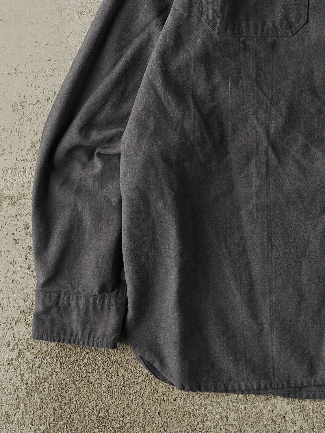 Vintage Y2K Charcoal Grey LL Bean Button Up Long Sleeve (XL/XXL)