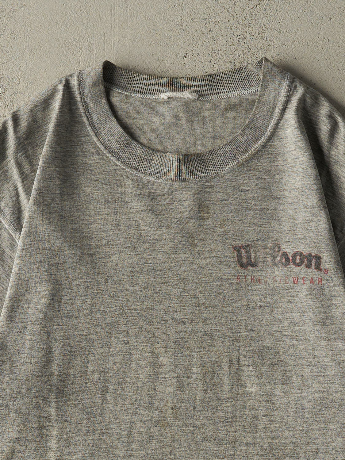Vintage 90s Grey Wilson Tee (S/M)