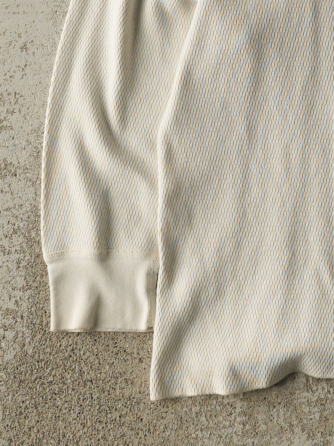 Vintage 90s White Carhartt Embroidered Thermal Long Sleeve (M)