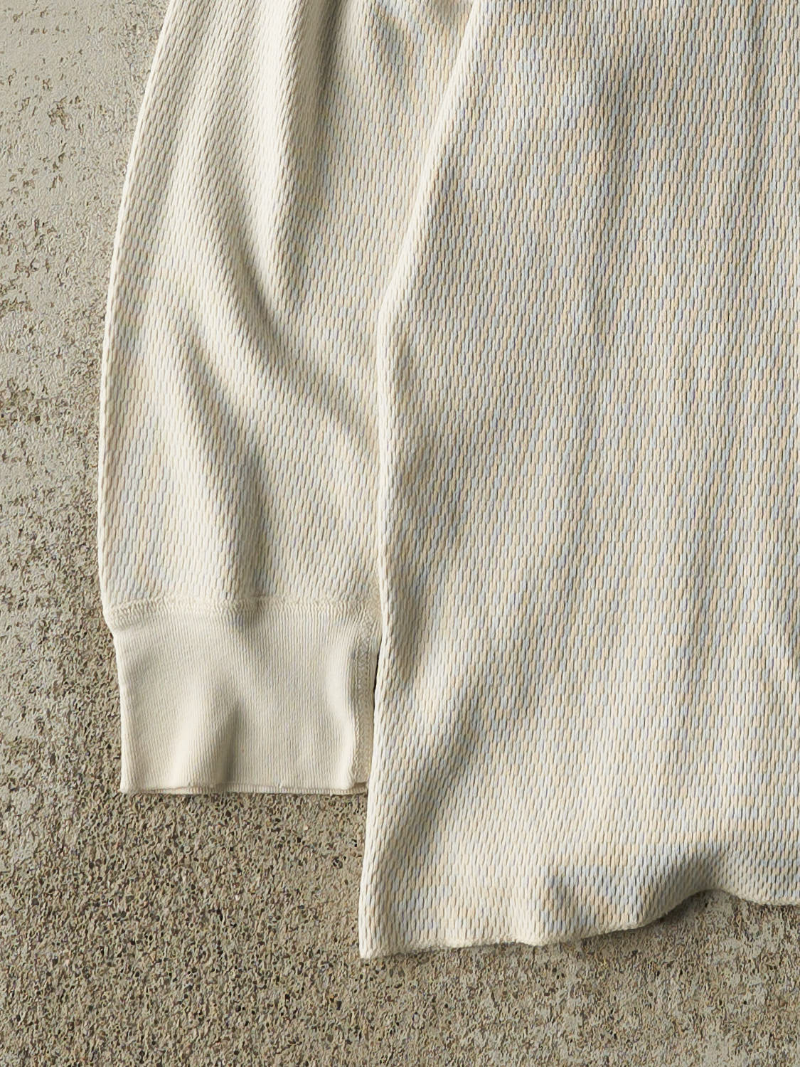 Vintage 90s White Carhartt Embroidered Thermal Long Sleeve (M)