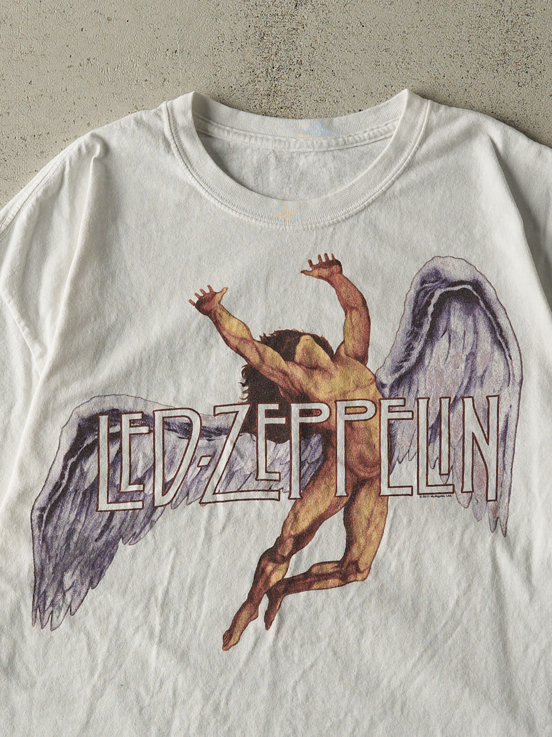 Vintage 11' White Led Zeppelin Tee (L)