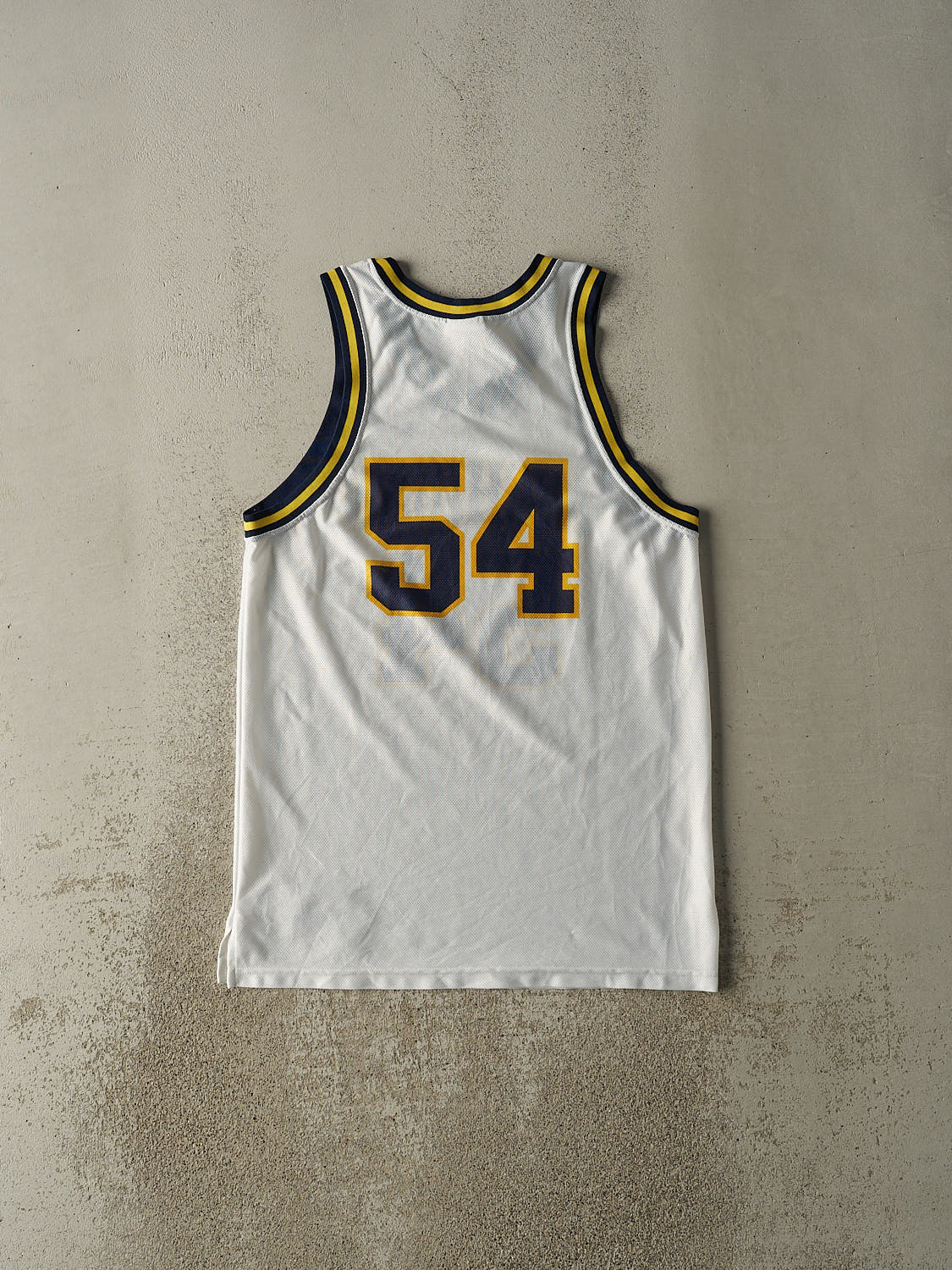 Vintage Y2K White Nike University of Michigan Basketball Jersey (M/L)