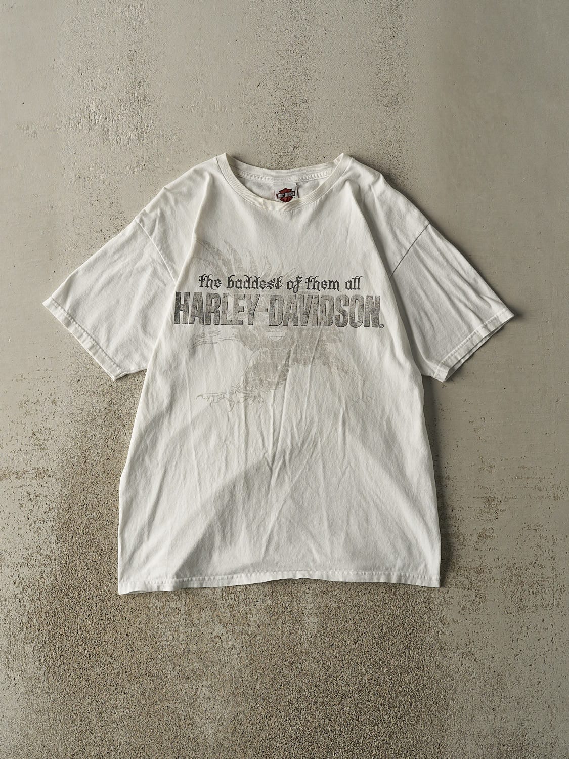 Vintage 12' White Harley Davidson Fort Lauderdale Tee (M/L)
