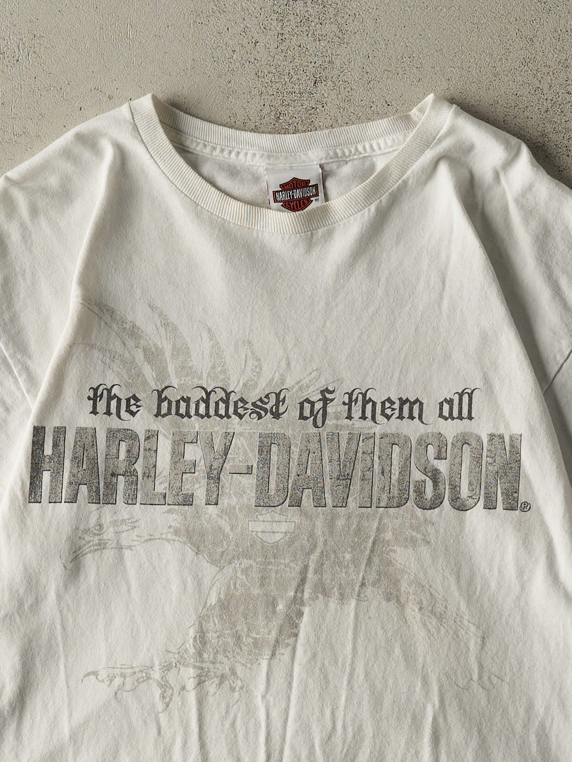 Vintage 12' White Harley Davidson Fort Lauderdale Tee (M/L)