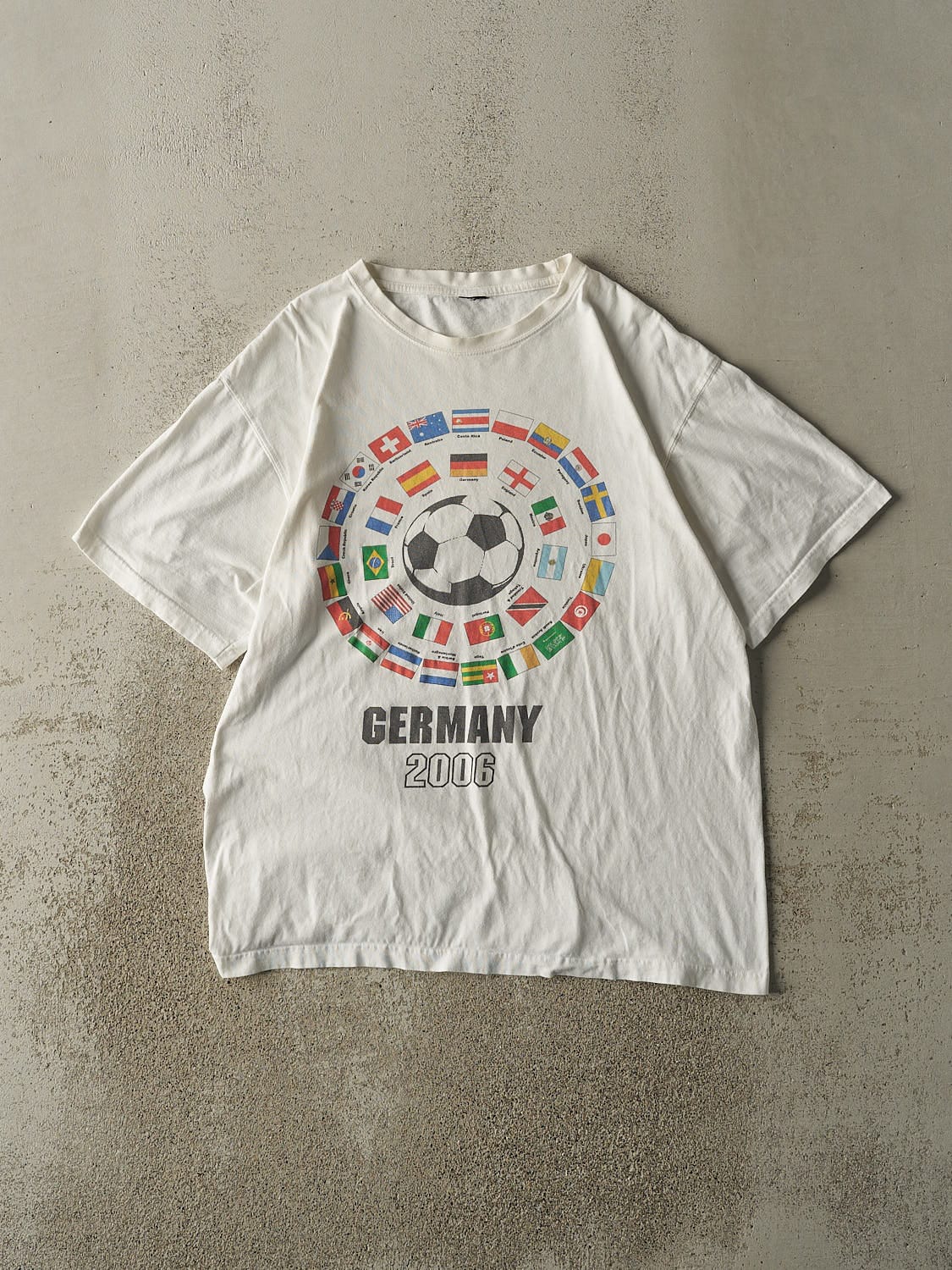 Vintage 06' White Germany Soccer Tee (L/XL)