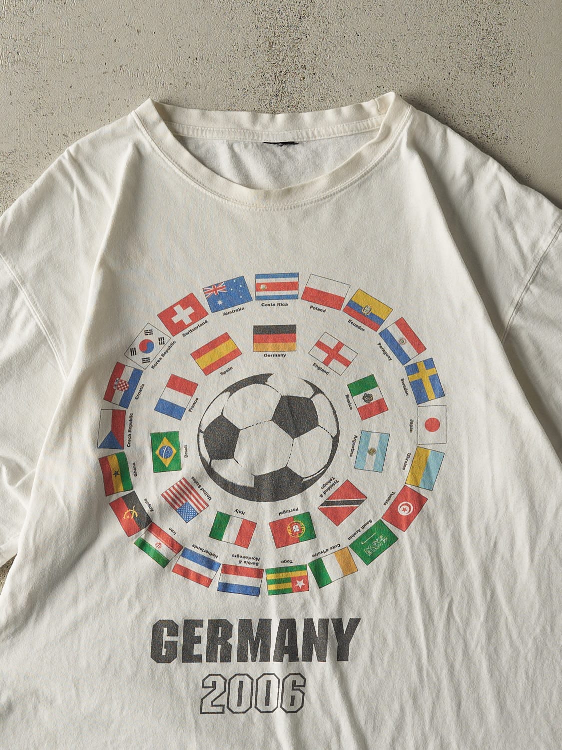 Vintage 06' White Germany Soccer Tee (L/XL)