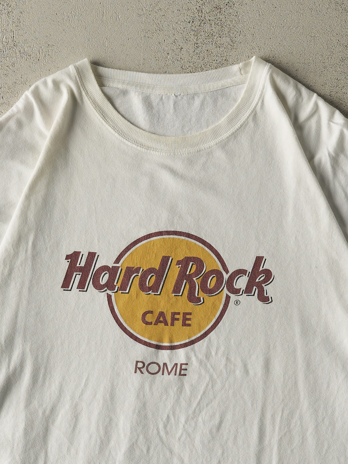 Vintage Y2K White Hard Rock Cafe Rome Tee (XXL)