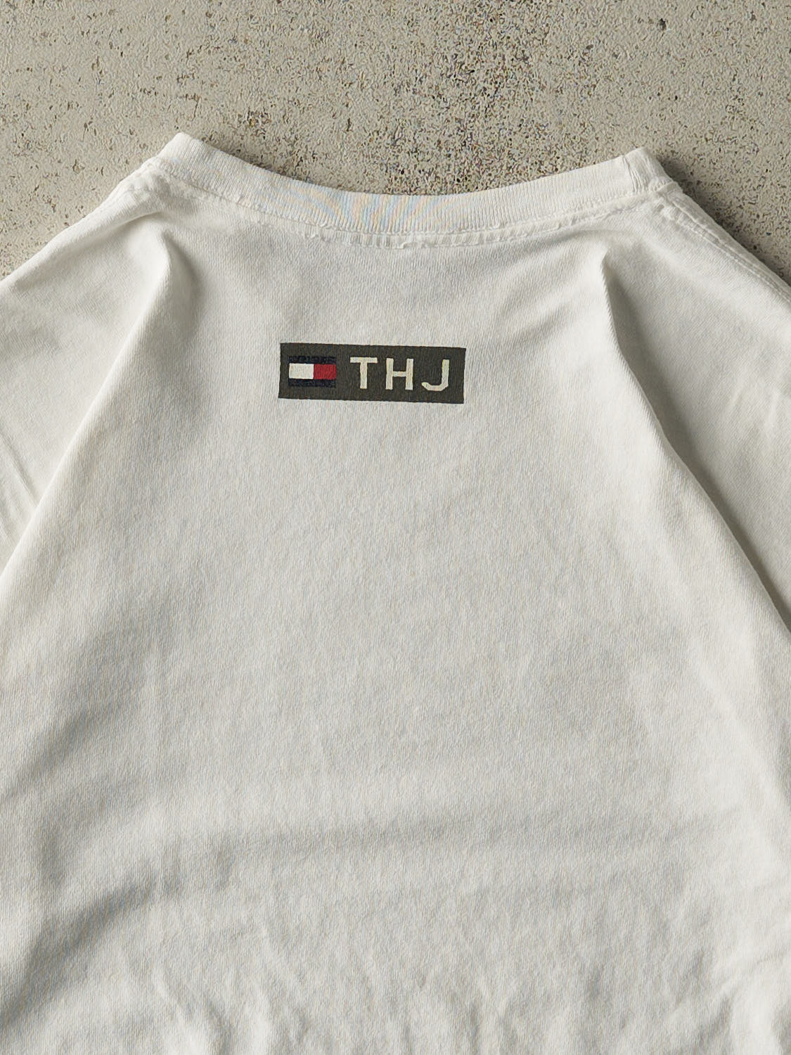 Vintage 90s White Tommy Jeans Long Sleeve (M)