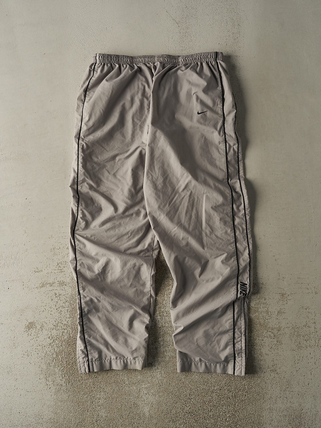 Vintage Y2K Grey Nike Embroidered Track Pants (35x33)