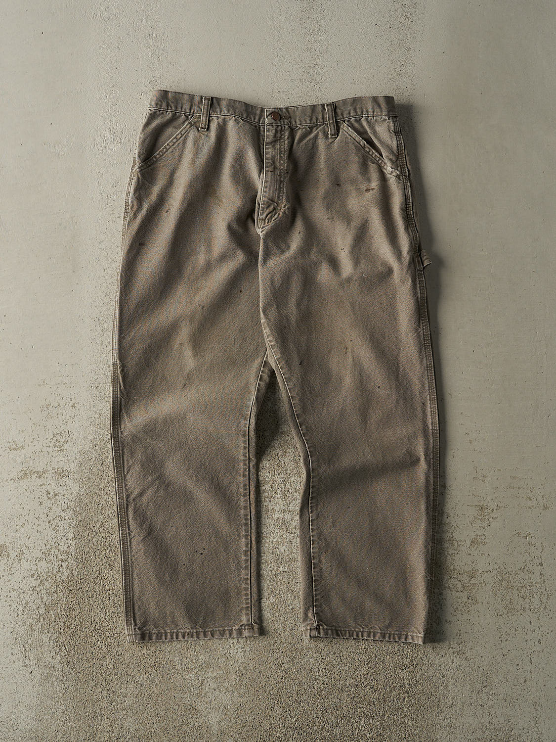 Vintage 90s Washed Green Rustler Carpenter Pants (35x28.5)