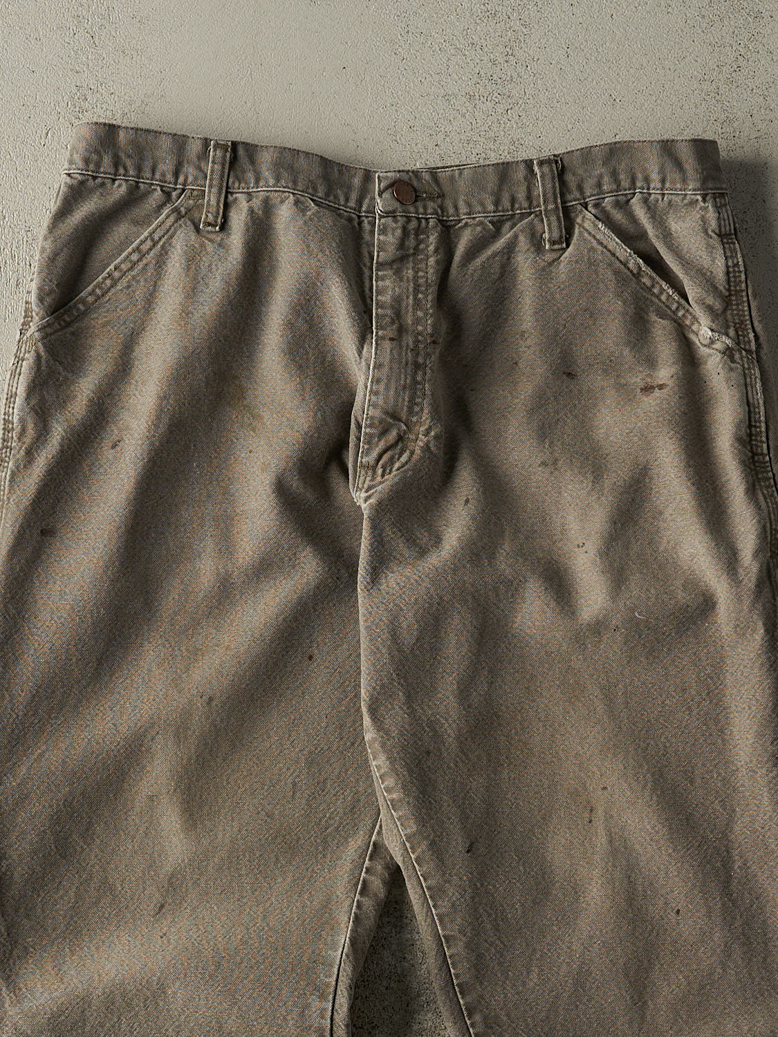 Vintage 90s Washed Green Rustler Carpenter Pants (35x28.5)