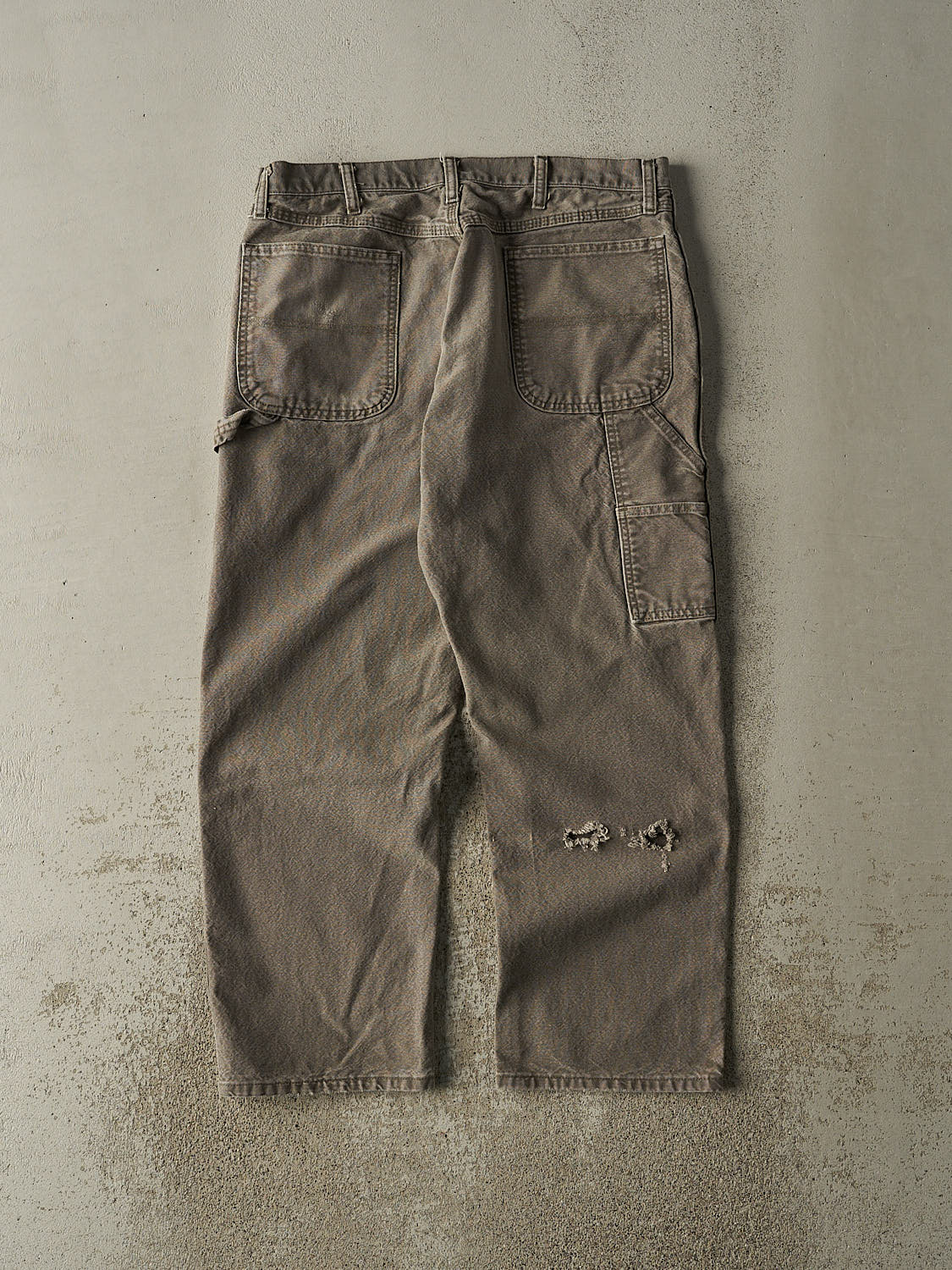 Vintage 90s Washed Green Rustler Carpenter Pants (35x28.5)