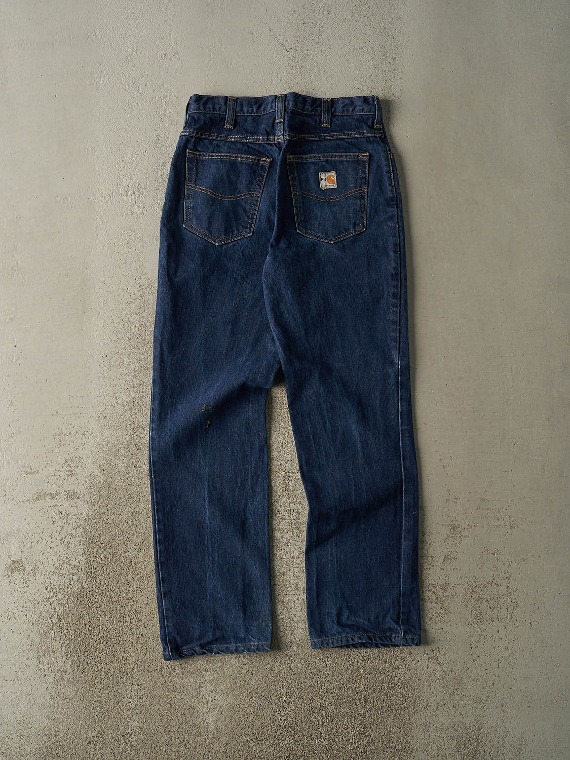 Vintage Y2K Dark Wash Carhartt Fire Resistant Jeans (30x31.5)