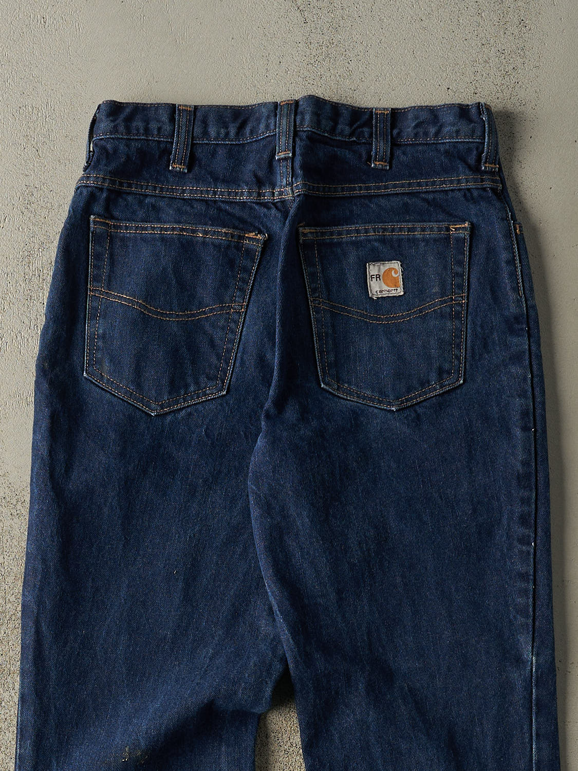 Vintage Y2K Dark Wash Carhartt Fire Resistant Jeans (30x31.5)