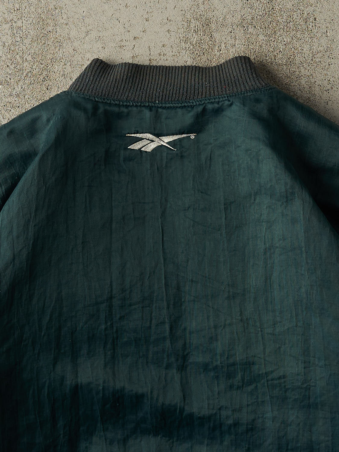 Vintage 90s Green Reebok Bomber Jacket (M/L)