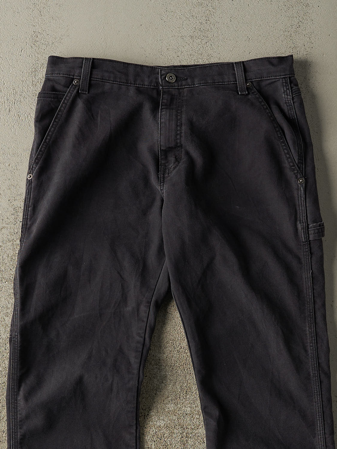 Vintage Y2K Sun Faded Navy Blue Dickies Carpenter Pants (32x29.5)