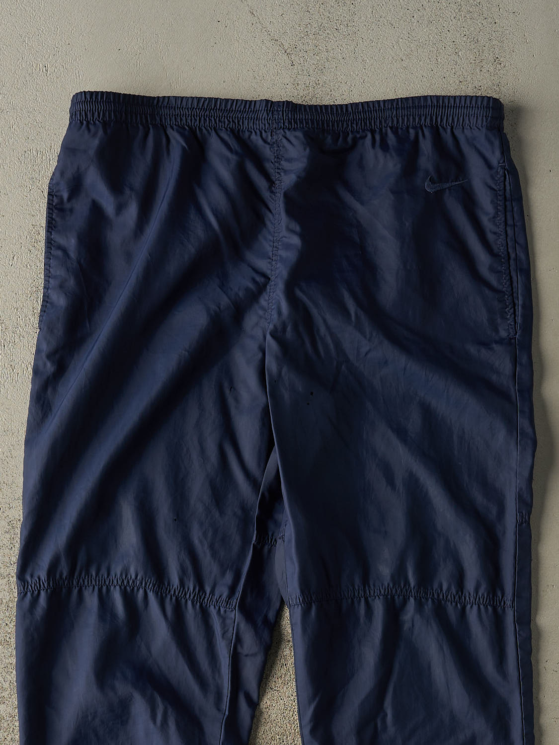 Vintage 90s Navy Blue Nike Embroidered Track Pants (35x32)