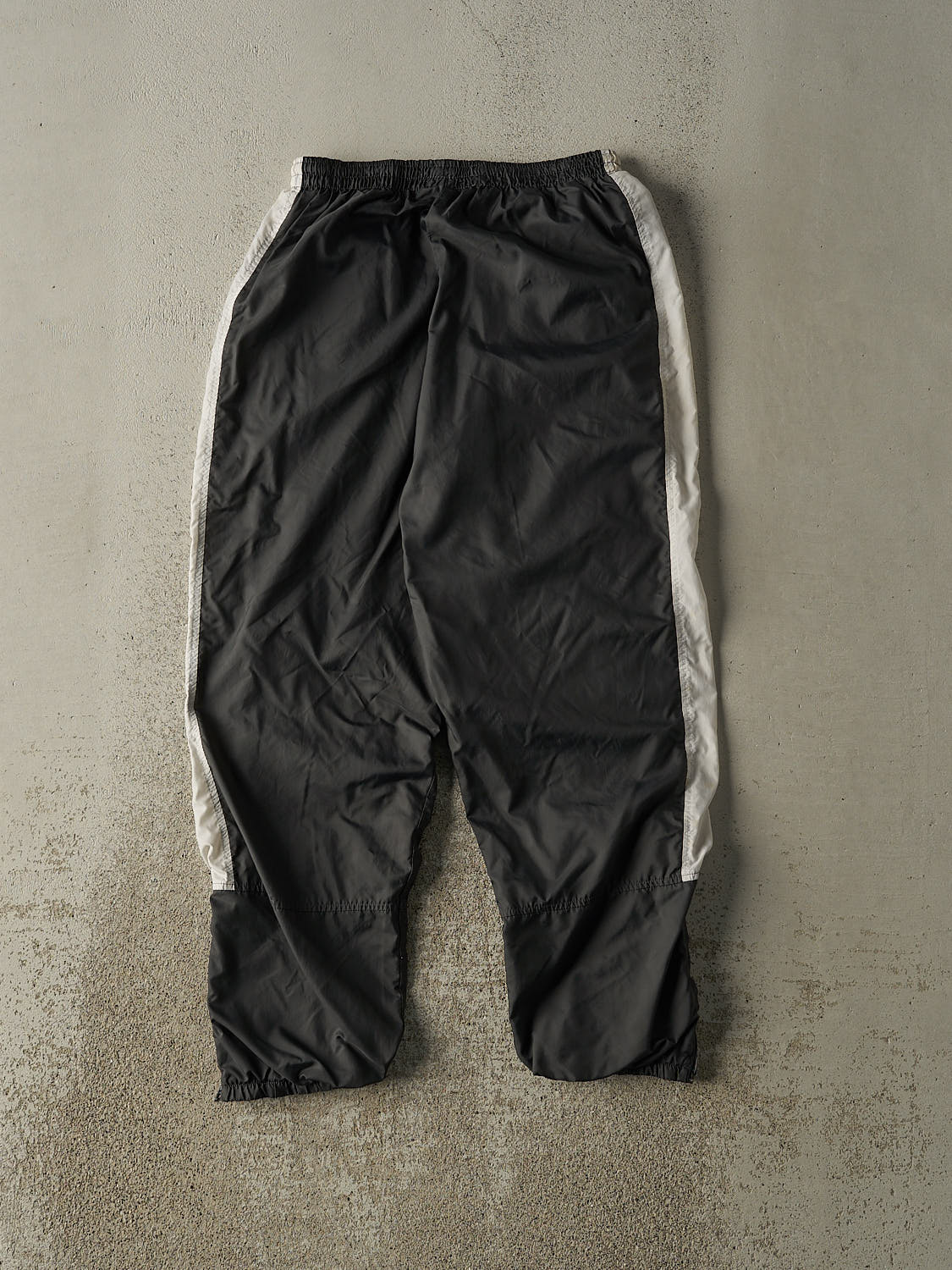 Vintage 90s Charcoal Grey & White Nike Embroidered Track Pants (26x27)