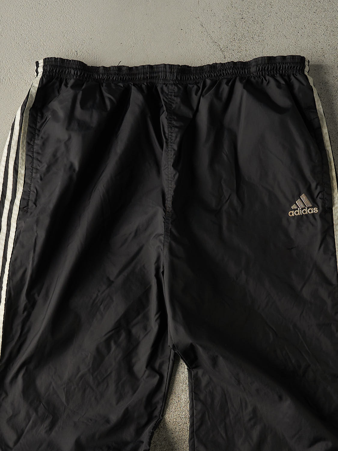 Vintage 90s Black Adidas Striped Track Pants (36x32.5) – Rebalance