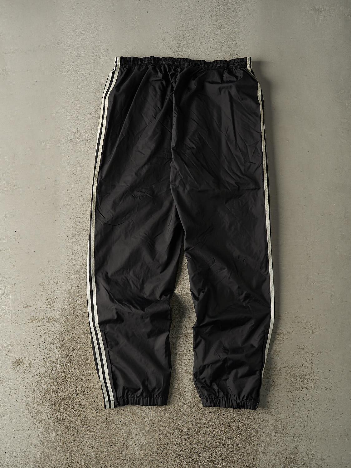 Vintage 90s Black Adidas Striped Track Pants (36x32.5)