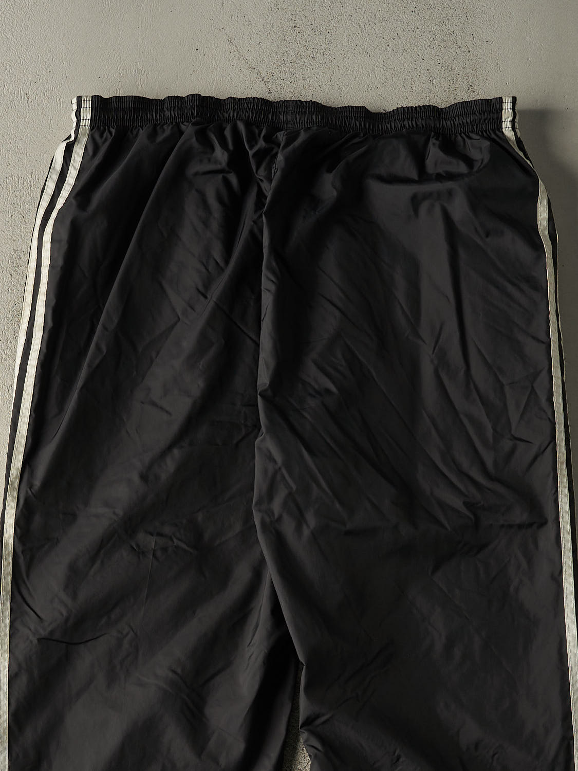 Vintage 90s Black Adidas Striped Track Pants (36x32.5)