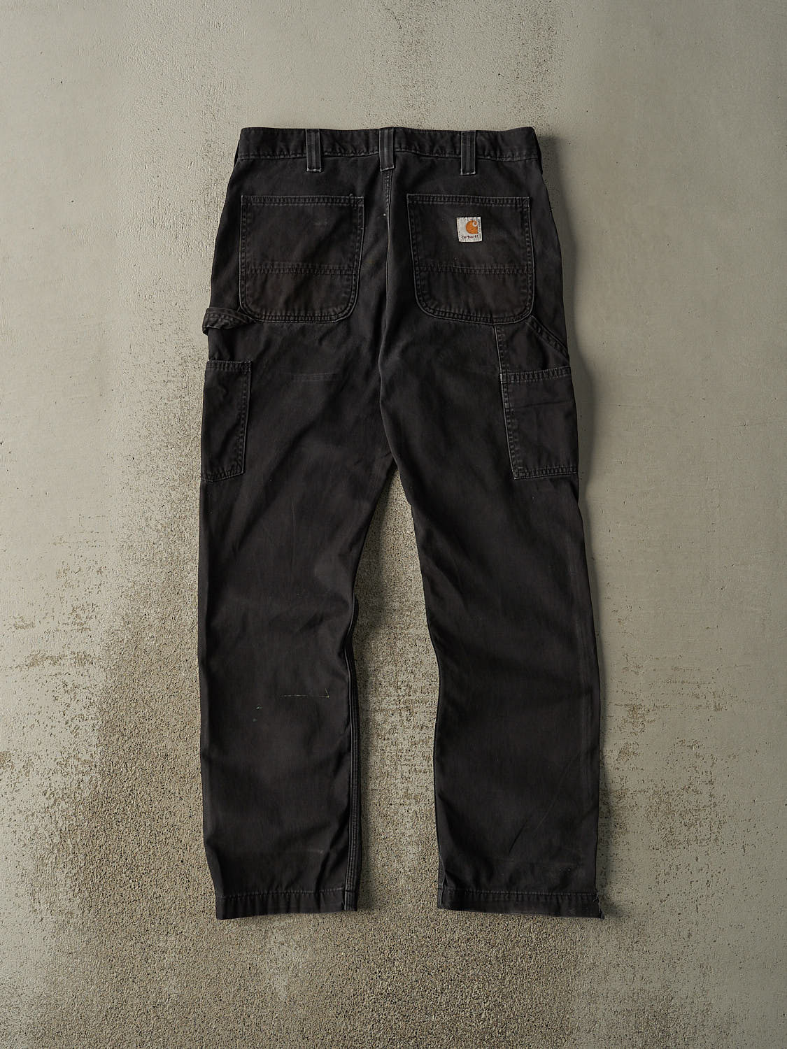 Vintage Y2K Faded Black Carhartt Carpenter Pants (32x31)