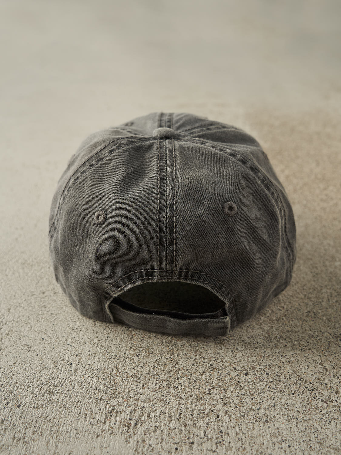 Vintage Y2K Charcoal Grey John Deere Embroidered Velcro Back Hat (O/S)