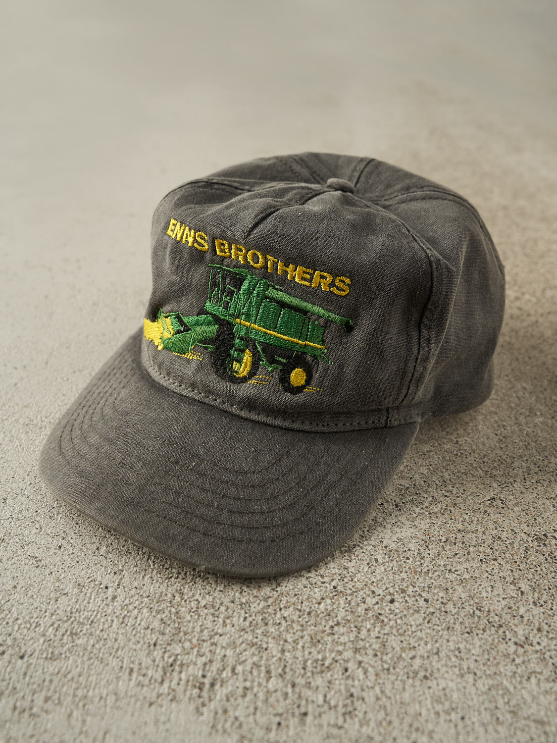 Vintage 90s Charcoal Grey Enns Brothers Embroidered Snapback (O/S)