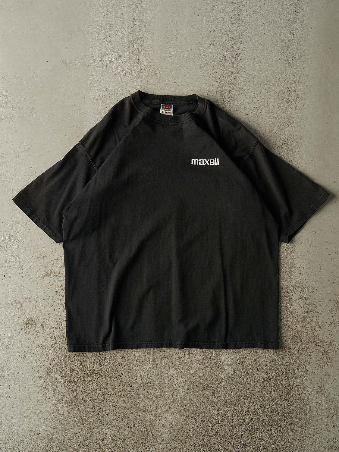 Vintage Y2K Black Maxell Y2K Logo Tee (XL)