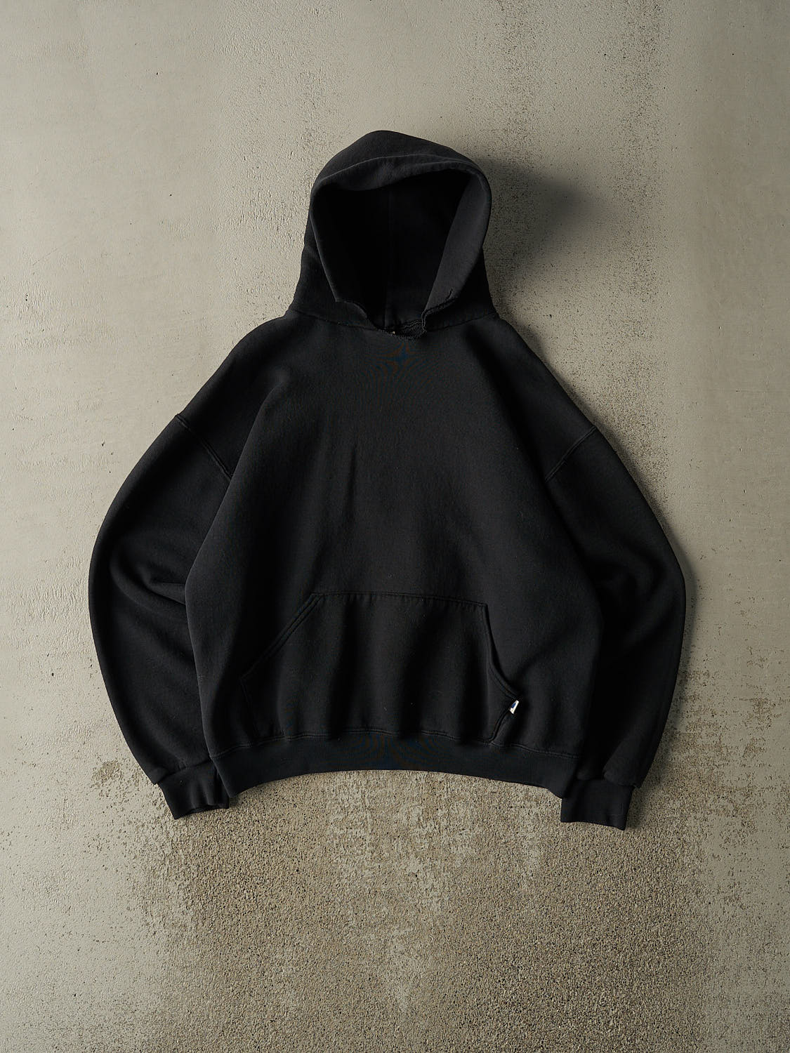 Vintage Y2K Black Russell Athletic Blank Hoodie (M/L)