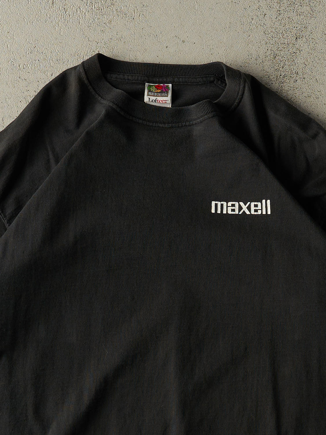 Vintage Y2K Black Maxell Y2K Logo Tee (XL)