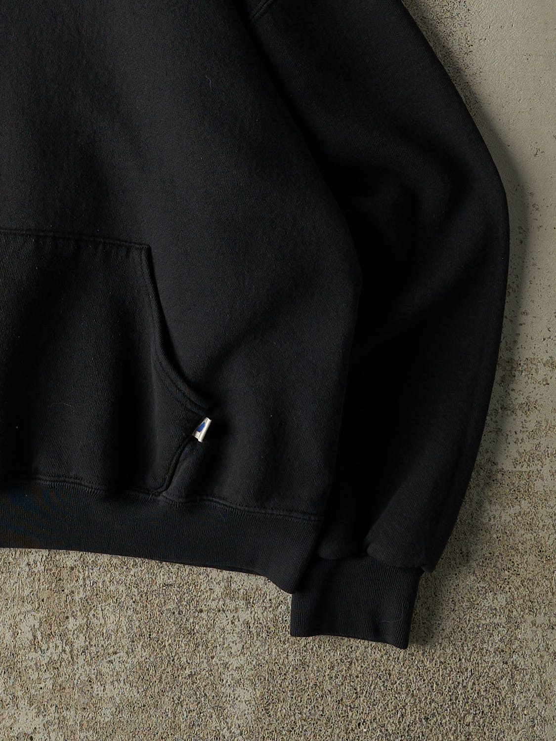 Vintage Y2K Black Russell Athletic Blank Hoodie (M/L)