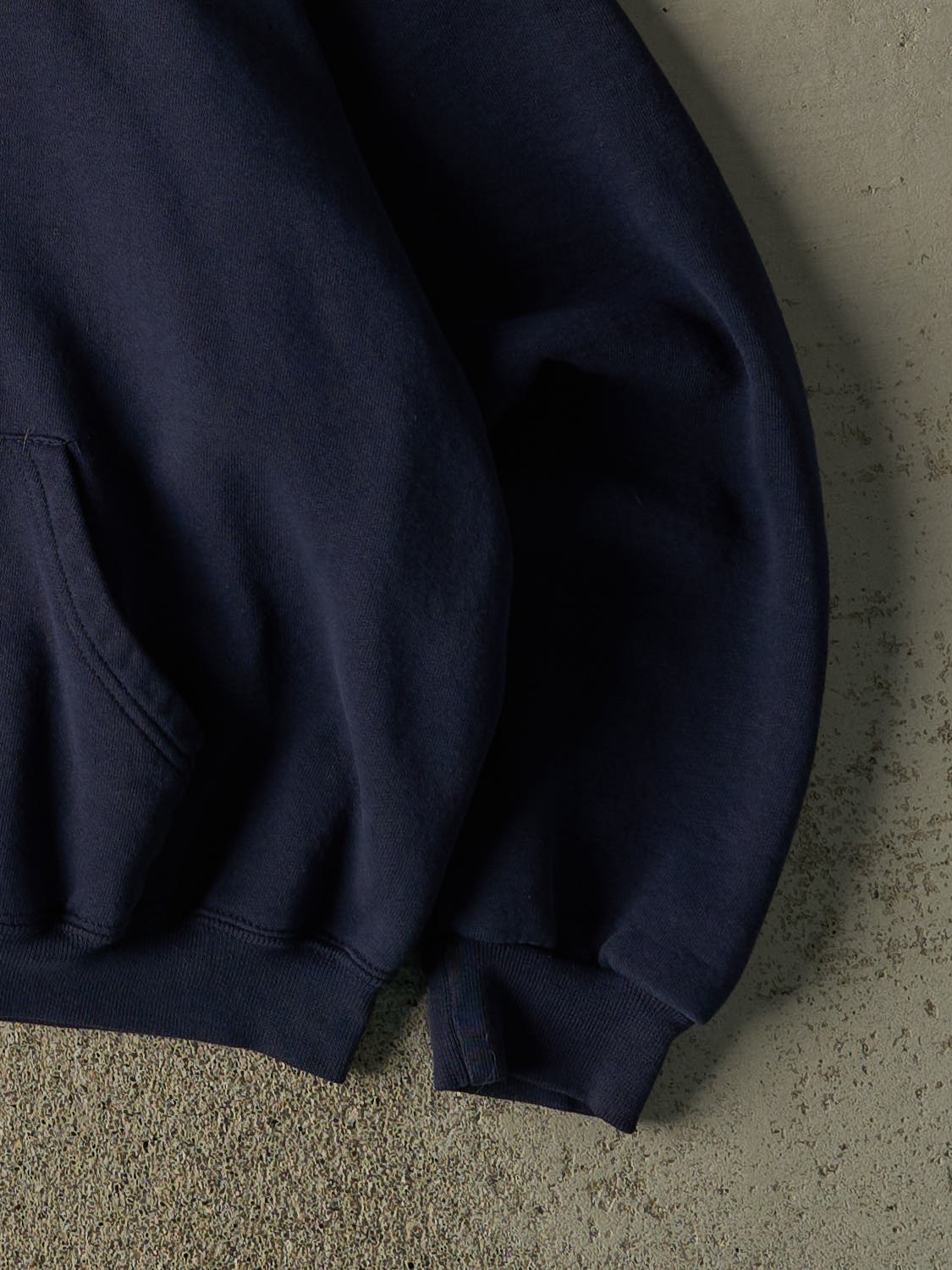 Vintage Y2K Navy Blue Russell Athletic Belmont Hoodie (XL)