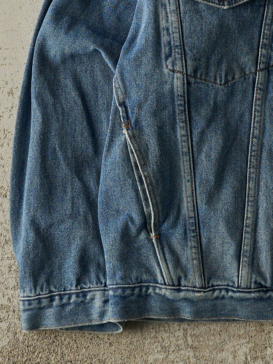 Vintage 90s Mid Wash Embroidered Denim Jacket (M/L)