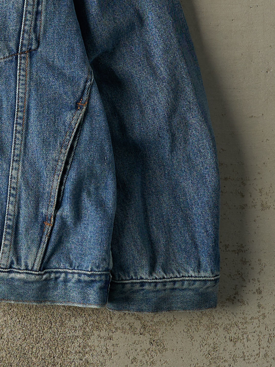 Vintage 90s Mid Wash Embroidered Denim Jacket (M/L)