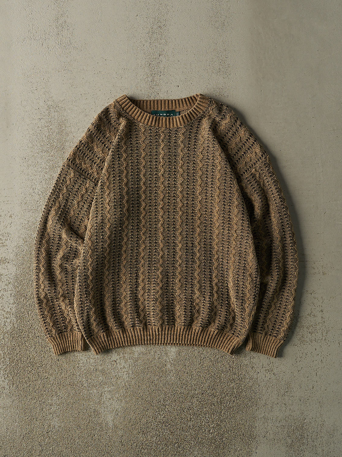 Vintage 90s Beige Tundra Textured Knit (M/L)