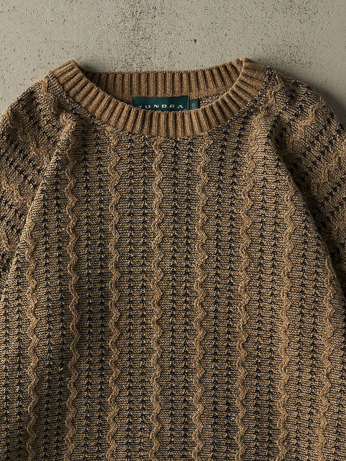 Vintage 90s Beige Tundra Textured Knit (M/L)