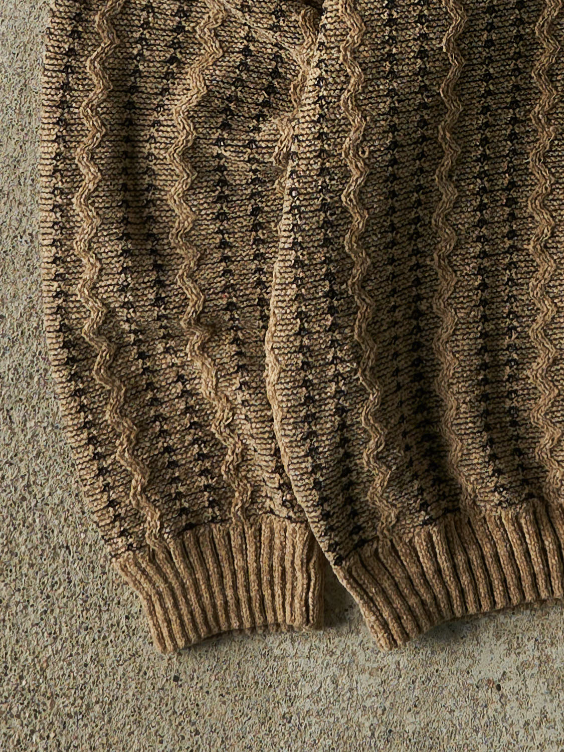 Vintage 90s Beige Tundra Textured Knit (M/L)