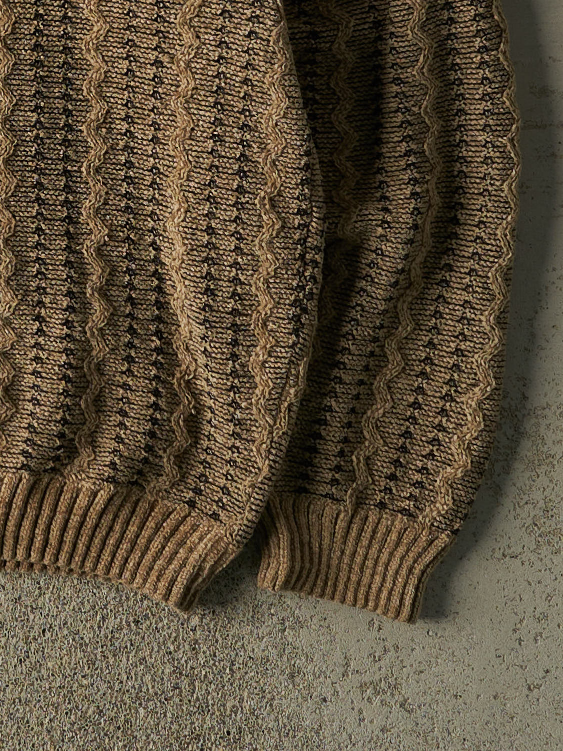 Vintage 90s Beige Tundra Textured Knit (M/L)
