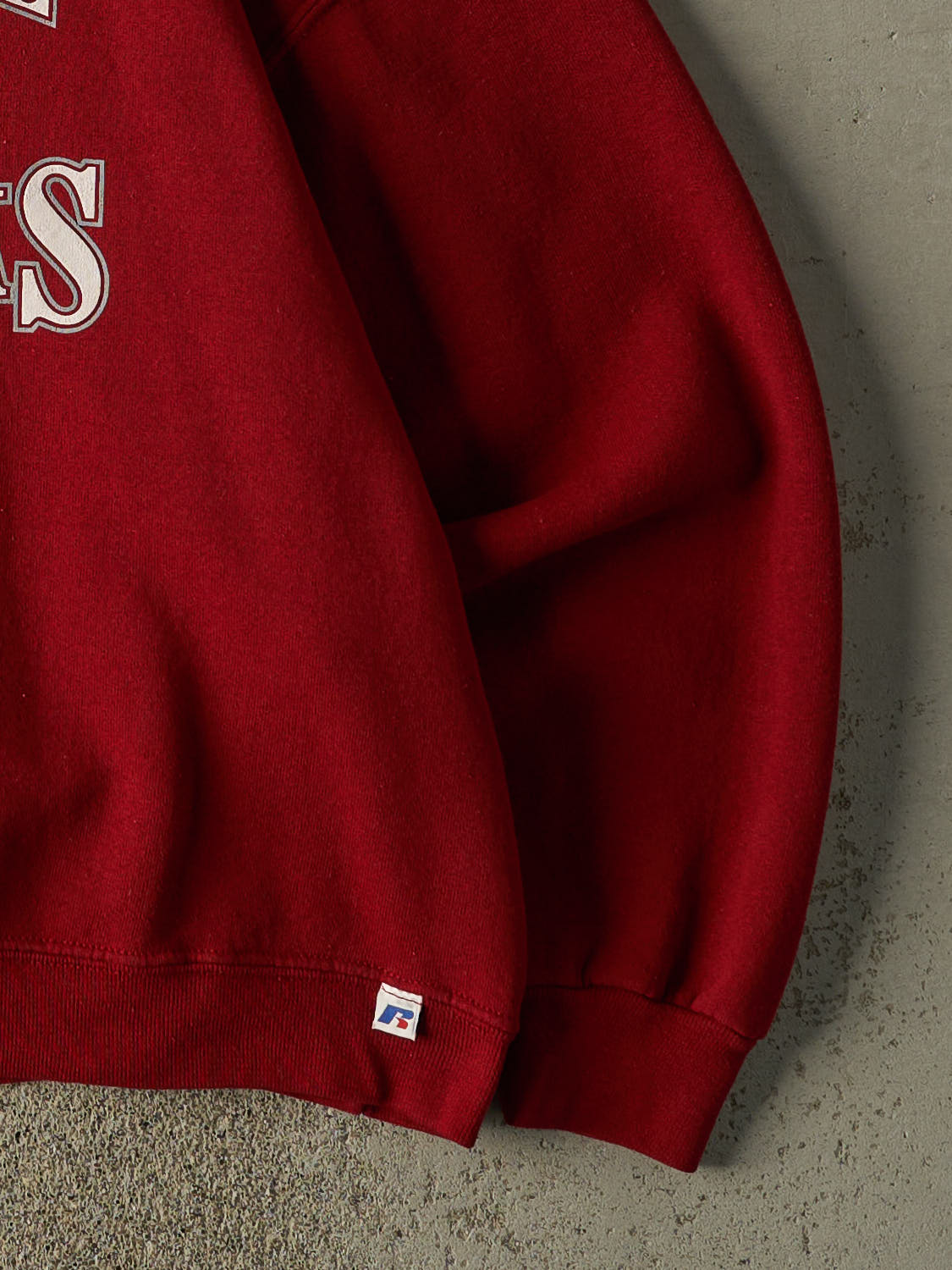 Vintage Y2K Burgundy Russell Athletic Canyon Ridge Riverhawks Boxy Crewneck (L)