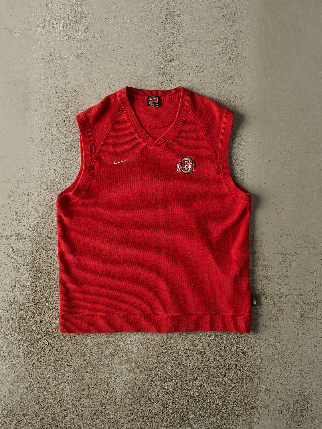 Vintage Y2K Red Ohio State x Nike Embroidered Knit Vest (M)