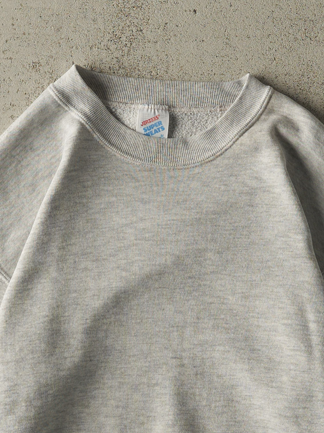 Vintage 80s Heather Grey Blank Crewneck (S/M)