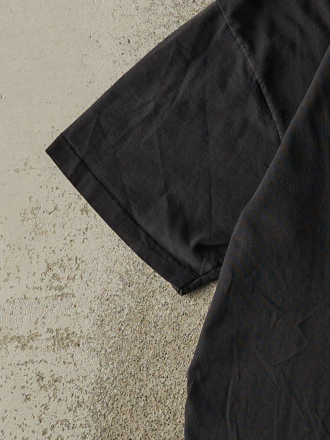 Vintage 80s Black Blank Pocket Tee (S/M)